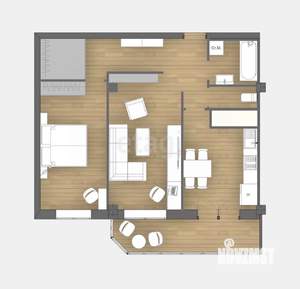 2-к квартира, вторичка, 70м2, 2/10 этаж