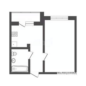 1-к квартира, вторичка, 27м2, 7/9 этаж