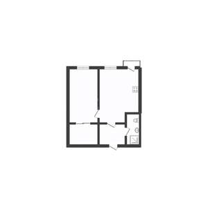 2-к квартира, вторичка, 44м2, 5/10 этаж