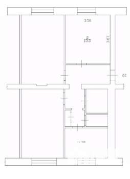 3-к квартира, вторичка, 74м2, 1/4 этаж