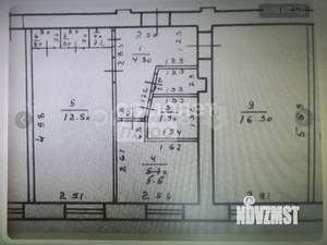 2-к квартира, вторичка, 44м2, 1/5 этаж
