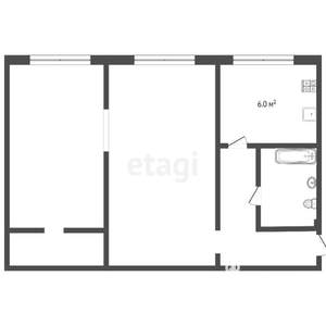 2-к квартира, вторичка, 38м2, 2/3 этаж