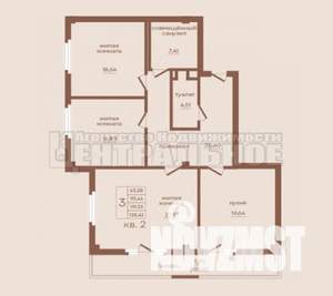 3-к квартира, вторичка, 122м2, 5/10 этаж