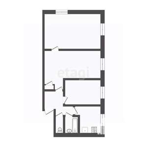 3-к квартира, вторичка, 61м2, 4/5 этаж