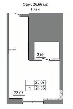 Студия квартира, вторичка, 28м2, 5/16 этаж
