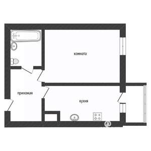 1-к квартира, вторичка, 38м2, 8/10 этаж