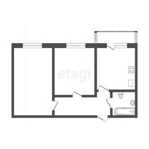 2-к квартира, вторичка, 55м2, 8/11 этаж