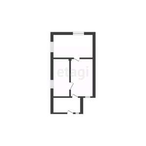 2-к квартира, вторичка, 38м2, 1/1 этаж