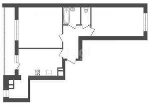 2-к квартира, вторичка, 54м2, 8/9 этаж