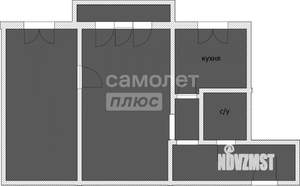 2-к квартира, вторичка, 47м2, 3/5 этаж
