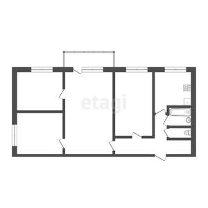 4-к квартира, вторичка, 62м2, 4/5 этаж