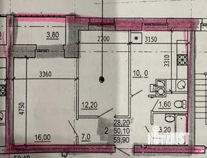 2-к квартира, вторичка, 54м2, 3/11 этаж