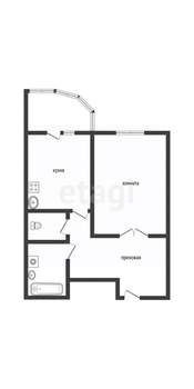 1-к квартира, вторичка, 51м2, 4/10 этаж