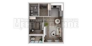1-к квартира, вторичка, 53м2, 5/16 этаж