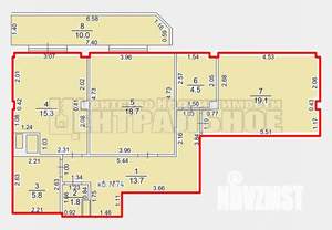 2-к квартира, вторичка, 89м2, 2/10 этаж