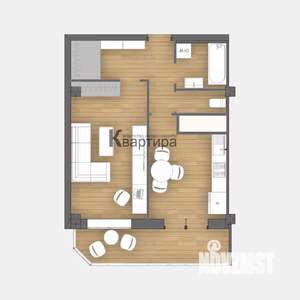1-к квартира, вторичка, 43м2, 2/10 этаж