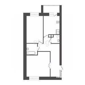 2-к квартира, вторичка, 65м2, 1/10 этаж