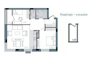 3-к квартира, строящийся дом, 70м2, 12/14 этаж