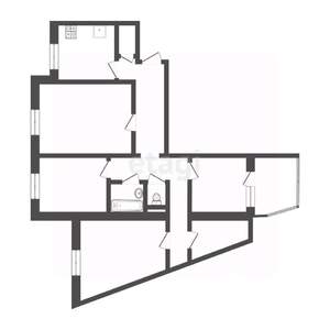 4-к квартира, вторичка, 86м2, 9/9 этаж