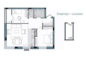 3-к квартира, строящийся дом, 70м2, 3/14 этаж