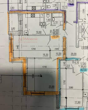 2-к квартира, вторичка, 72м2, 7/10 этаж