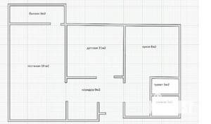 2-к квартира, вторичка, 51м2, 5/9 этаж