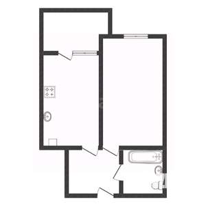 1-к квартира, вторичка, 40м2, 6/10 этаж