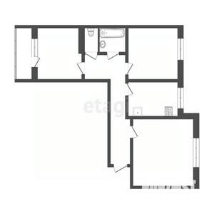 3-к квартира, вторичка, 66м2, 10/10 этаж