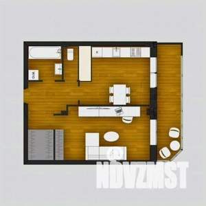 1-к квартира, вторичка, 52м2, 2/10 этаж