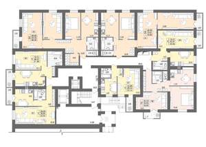 2-к квартира, строящийся дом, 59м2, 1/10 этаж