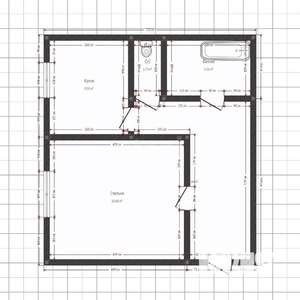 1-к квартира, вторичка, 50м2, 1/3 этаж