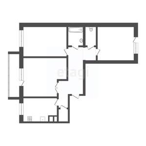 3-к квартира, вторичка, 61м2, 2/5 этаж