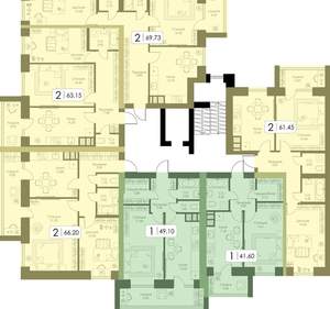 1-к квартира, вторичка, 49м2, 7/10 этаж