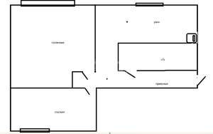 2-к квартира, вторичка, 48м2, 5/5 этаж