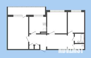 3-к квартира, вторичка, 76м2, 2/9 этаж