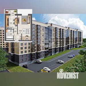 1-к квартира, вторичка, 36м2, 7/10 этаж