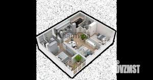 2-к квартира, вторичка, 76м2, 5/16 этаж