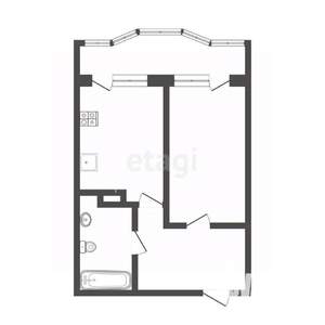 1-к квартира, вторичка, 39м2, 1/11 этаж