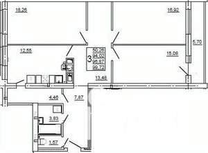 3-к квартира, вторичка, 100м2, 2/10 этаж