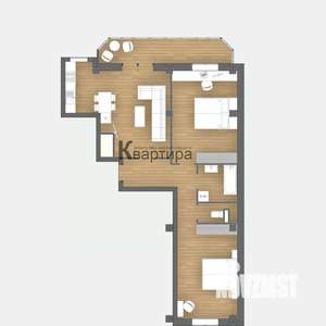 2-к квартира, вторичка, 86м2, 2/10 этаж