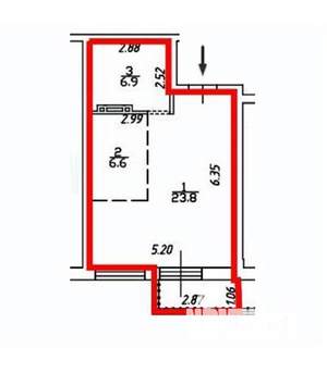 1-к квартира, строящийся дом, 40м2, 16/16 этаж
