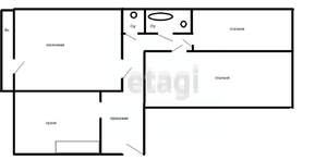 3-к квартира, вторичка, 92м2, 3/4 этаж