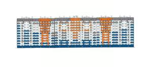 2-к квартира, строящийся дом, 62м2, 1/10 этаж