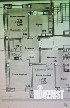 2-к квартира, вторичка, 62м2, 10/14 этаж