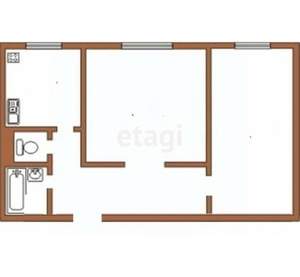 2-к квартира, вторичка, 66м2, 2/11 этаж