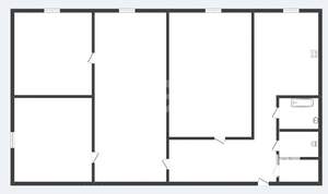 4-к квартира, вторичка, 61м2, 1/5 этаж