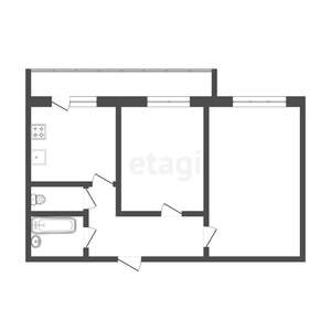 2-к квартира, вторичка, 50м2, 8/9 этаж