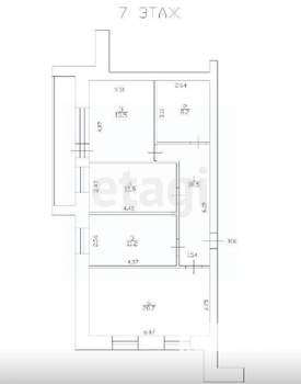 3-к квартира, вторичка, 75м2, 7/9 этаж