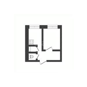 1-к квартира, вторичка, 39м2, 2/12 этаж