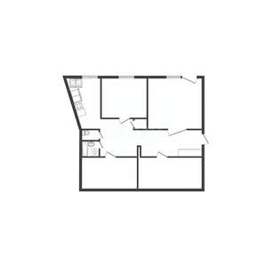 4-к квартира, вторичка, 78м2, 1/5 этаж